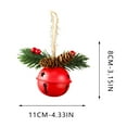 thumbnail image 3 of hulanddfd Christmas Jingle Bells Ornaments, 3.1-inch Metal Bells Christmas Hainging Decoration for Wreath Tree, 3 of 6
