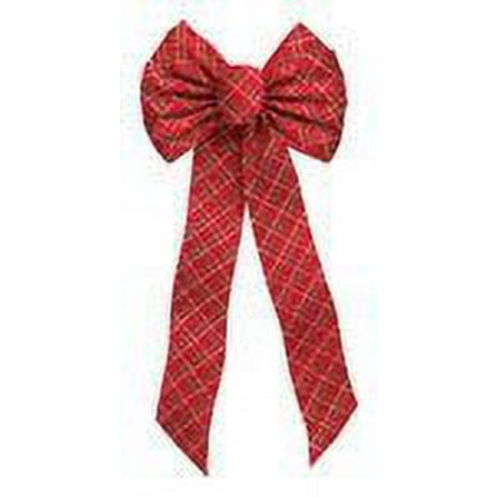 Holiday Trims 10x22 7lp Gnt Pld Bow 6061 Pack of 24