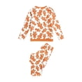 thumbnail image 3 of Christmas Family Matching Pyjama Set Gingerbread Man Print Tops and Loose-Fit Trousers Set, 3 of 8