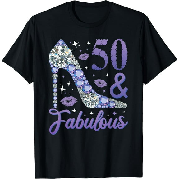 50 and Fabulous Stepping into my 50th Birthday T-Shirt