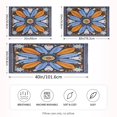 thumbnail image 4 of Haosy Satin Pillowcase for Hair and Skin Standard Cooling Silk Pillow Case with Envelope Closure Blue Orange White Feather 20"x40", 4 of 9