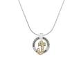 thumbnail image 2 of Delight Jewelry Goldtone Crystal Initial - J - Miracles Ring Charm Necklace, 18", 2 of 4