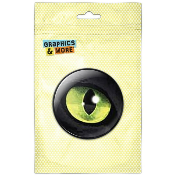Cat Green Eye Refrigerator Button Magnet