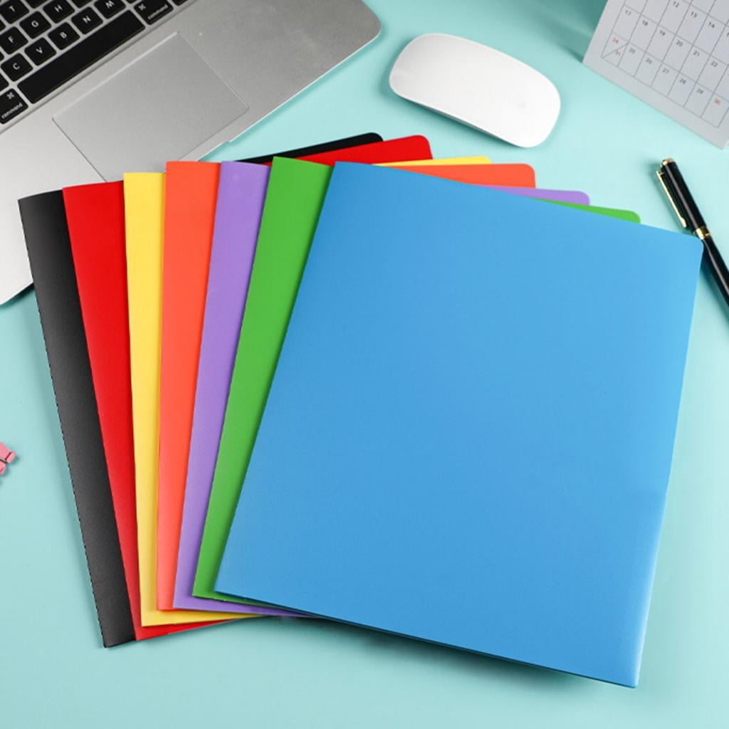 Youthyao 10x/Set Two Pocket Folders Letter Size Document Folder with Two Pockets Presentation Folder Document Pockets