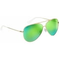thumbnail image 1 of Flying Fisherman Crew Polarized Sunglasses - Gold/Amber Green Mirror, 1 of 1
