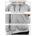 thumbnail image 3 of Galaxy By Harvic Womens Heavyweight Fleece Lined Pullover Hoodie (S-2XL), 3 of 7