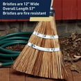thumbnail image 3 of Kings County Tools 57” Outdoor Broom with 12” Wide Natural Bristle Brush, 3 of 6