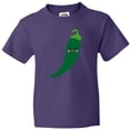 thumbnail image 3 of Inktastic Green Chili Pepper Kawaii Youth T-Shirt, 3 of 5