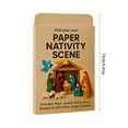 thumbnail image 3 of Fold Your Own Paper Nativity Scene Kit Includes Mary Joseph Baby Jesus Shepherd Wise Men Angel and Stable for DIY Holiday Craft Decoration and Educational Activity, 3 of 4