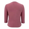 thumbnail image 4 of Playera George Para mujer, Manga al codo, Cuello Redondo Lisa   Rosa Talla EG, 4 of 4