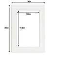 thumbnail image 3 of Textured White Acid Free 16x20 Picture Frame Mats with White Core Bevel Cut for 12x18 Pictures -, 3 of 3