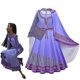thumbnail image 1 of Vestido de princesa Wish Asha para niñas, Vestidos morados de manga larga, ropa para fiesta de cumpleaños y Carnaval, Disfraces de Halloween, 1 of 5