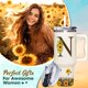 thumbnail image 2 of Vaso SUFAVN con diseño de girasoles con monograma, 1,2 L, para mujer, 2 of 7