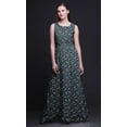 thumbnail image 3 of Bimba Leaves Ladies Printed Long Tank MaxiÂ&nbsp;DressÂ&nbsp;Resort Wear Evening Gown-XXX-Large, 3 of 5