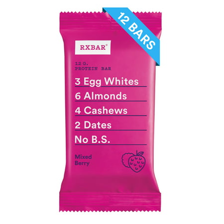 RXBAR, Mixed Berry, 1.83 Oz, 12 Ct, Gluten Free, Protein