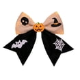 thumbnail image 2 of Roiihwy Large Halloween Bows Wreath, Pumpkin Bat Star Bows for Front Door, Black Ornament Tree Topper Bows for Halloween Indoor Outdoor Decor, 2 of 6