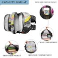 thumbnail image 3 of FORMRS School Backpack 17" Student Travel Bag with Laptop Compartment, Colorful White, 3 of 7