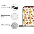 thumbnail image 4 of Honeii Autumn Leaves 1 Pattern Oven Mitts and Pot Holders, Silicone Oven Gloves,500 F Heat Resistant Oven Mitts Sets, 4PCS, 4 of 6
