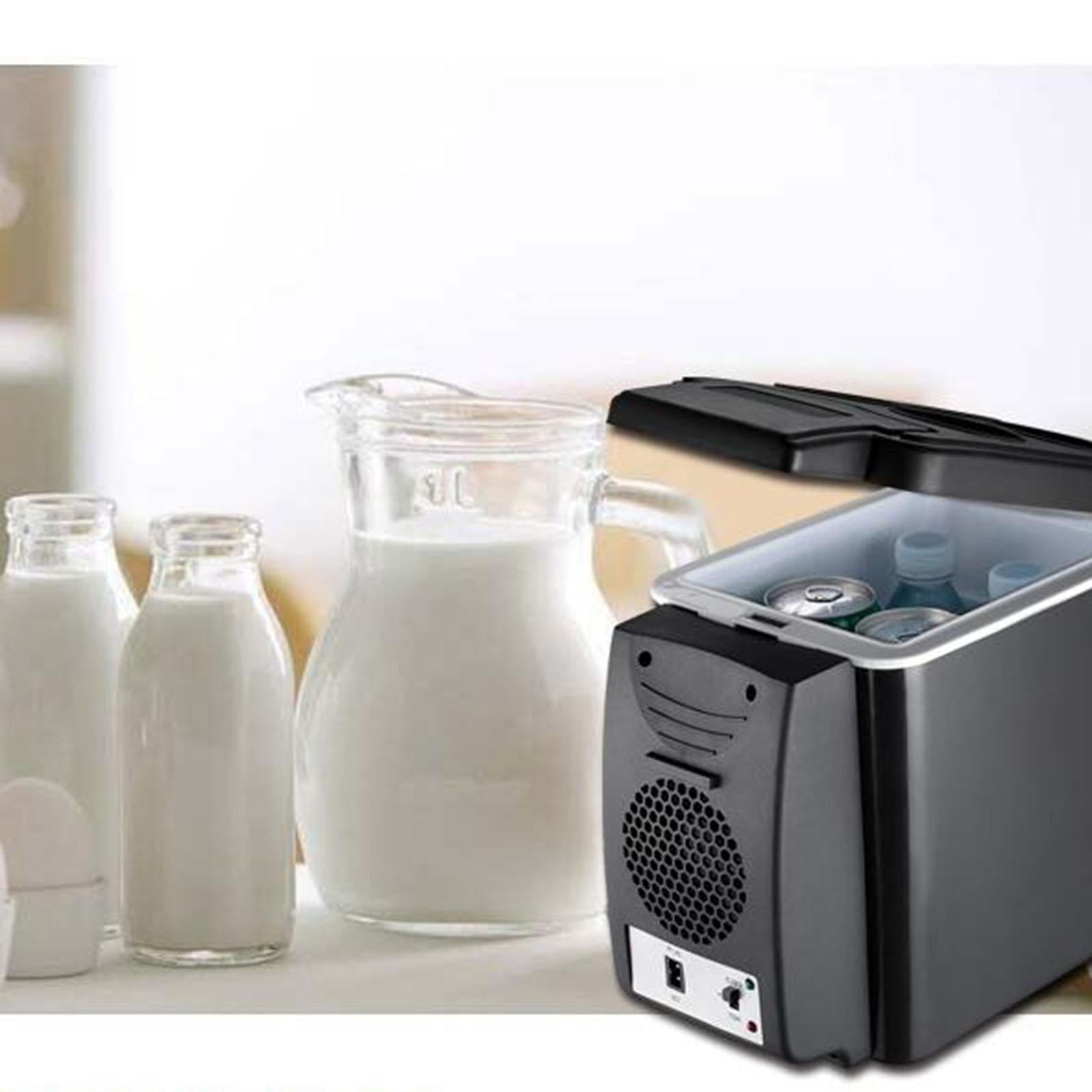 Fiocias 6L / 8 Can Portable Mini Car Fridge Refrigerator, Electric Cooler and Warmer AC