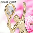 thumbnail image 6 of Matashi 24K Gold Plated Tennis Player Figurine Embellished with Crystals, Gift for Sports Fan, Desk Accessories, Trophy,, 6 of 7