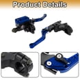 thumbnail image 6 of Unique Bargains 1 Pair Brake Master Cylinder Hydraulic Handlebar Brakes Lever 22 mm Blue, 6 of 7