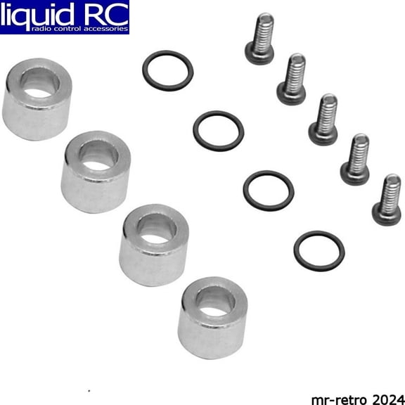 Hot Racing SXTF39WH Replacment Hardware 4mm Stub Axles