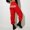 Red, variant on Women Fashion Trousers Print Bottom Sweatpants Pockets High Waist Sporty Gym Athletic Fit Jogger Pants Womens plus Size Casual Pants for Women for Work Very Soft Pants Women Casual Petite Pants for