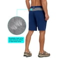 thumbnail image 6 of Little Donkey Andy Men's Quick Dry Stretch Shorts for Hiking Golf Travel, with Elastic Waist Blue L, 6 of 8
