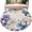Beige, variant on Round Rugs 7Ft, Blue Purple Flowers Round Area Rug Washable Indoor Throw Carpet, Spring Seasonal Botanical Florals Large Non Slip Circle Rug for Dining Room Playroom Home Decor Aesthetic