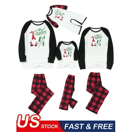 

Family Matching Outfits Mommy and Me Clothing Dad and Son Christmas Pajamas Set