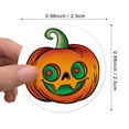 Pumpkin Stickers 200 Sheets/Roll Design Fun & Creative Mini Decals For ...