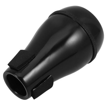 KONTONTY 1Pc Plastic Trombone Straight Mute Black Reusable Durable Tenor Trombone Accessory