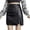 Black, variant on Women's Pure Colored Short Skirt Skirt Tight Leather Skirt Slit Miniskirt Corset Skirt, Size M