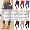 thumbnail image 3 of Yutgune High Waisted Tight Leggings For Women Tummy Control Leggings Yoga Pants Women Workout Leggings For Women Gym Leggings With Side Pockets, 3 of 9