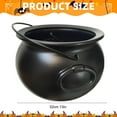 thumbnail image 3 of BinKFF Plastic Black Cauldron Kettle Halloween Candy Bowl, 2025 Large Witch Cauldron Pot Bucket for Halloween Decorations Trick or Treat Party Supplies, Halloween Decoration, 3 of 8
