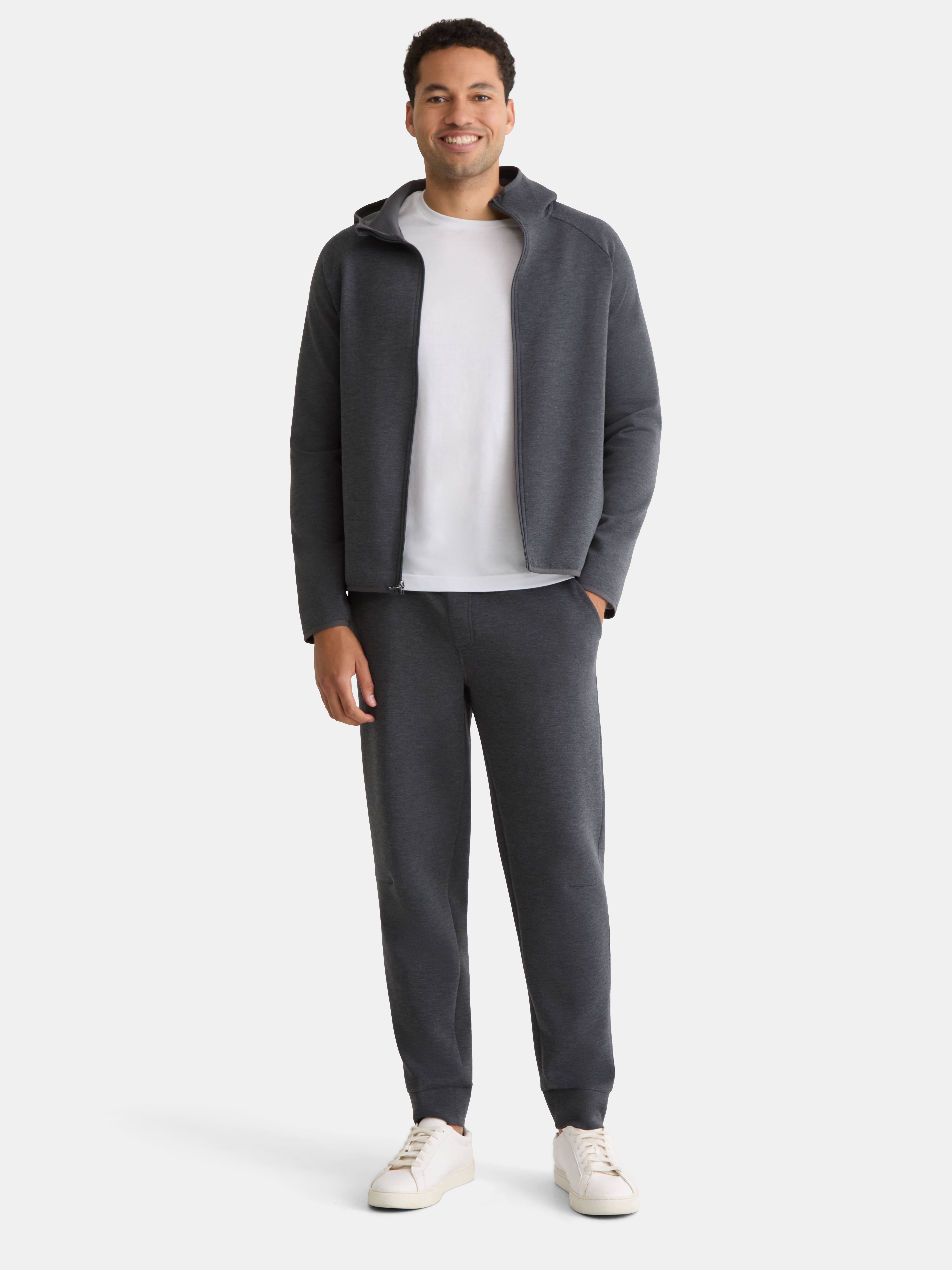 Athletic Works Men's and Big Men's Fusion Double Knit Joggers Pants, Sizes S-5XL