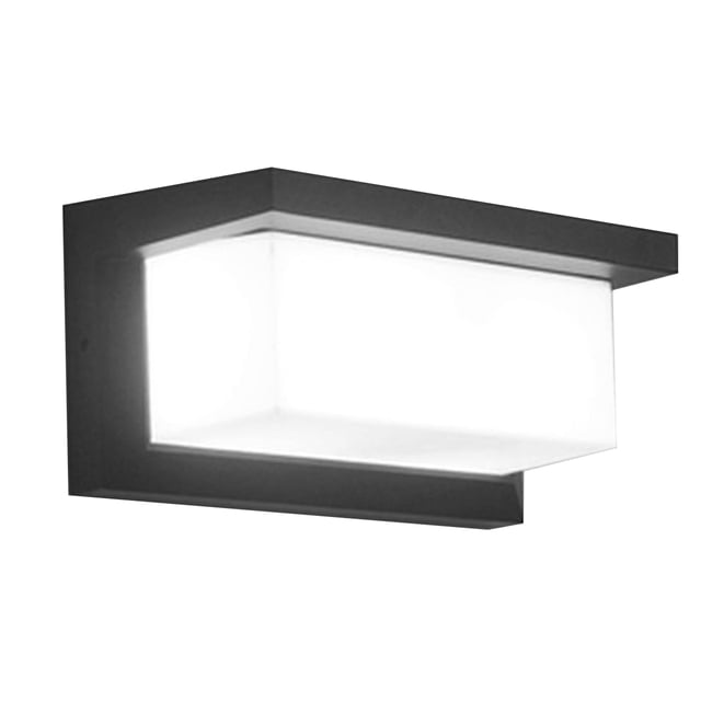 Lámpara de pared contemporánea, apliques de pared LED con cuerpo de aluminio fundido a presión, resistente al agua y con protección UV para uso en exteriores e interiores, ahorro de energía con tres