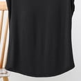 thumbnail image 4 of YHAJDS Womens Pajama Tops Solid V Neck Sleeveless Loose Casual Soft Summer Sleepwear Shirt Lounge Casual Top, 4 of 5