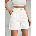 thumbnail image 6 of EMMIOL Women's High Waisted Wide Leg Denim Shorts Stretchy 2026 Summer Casual Jean Shorts with Pockets Trendy Loose Fit Y2K Streetwear, 6 of 9
