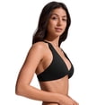 thumbnail image 5 of CRZ YOGA Womens V Neck Bikini Tops Twist Front Triangle Sexy Bathing Suit Criss Cross Back Swimsuit Padded, 5 of 6