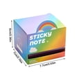 thumbnail image 2 of Translucent Glitter Rainbow Sticky Notes, 105 Sheets Pull Out See Through Notepads, Shimmering Memo Sheets For Journaling & Classroom Supplies, 2 of 5