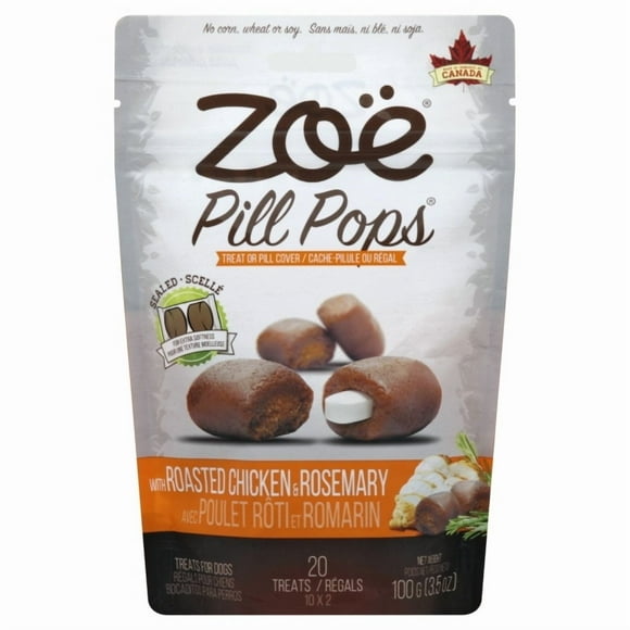 Zoe Pill Pops Chicken with Rosemary Dog Treats 100 G