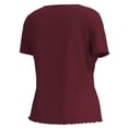 thumbnail image 2 of GEORGE G BLUSA CV ML TEXTURA C BOTONES VINO, 2 of 4