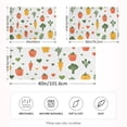 thumbnail image 2 of Yayeee Pillowcase Queen Size Set of 2 Satin Wrinkle Resistant Pillow Case, Green Cute Vegetables, 2 of 7