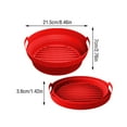 thumbnail image 2 of LYCAQL Air Fryer Silicone Liners Pot Reusable Air Fryer Silicone Basket Bowl for 3 to 5 qt Airfryer Silicone Liner Replacement Heat Reusable Baking Tray Mats For Easy Cleaning And Cooking, 2 of 6