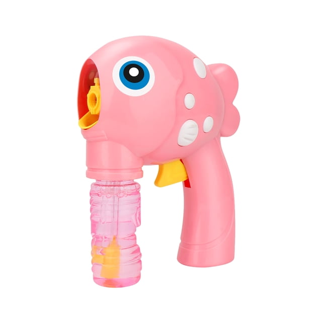 PVCS Machine Manuelle Inertielle de Bulles en Forme de Poisson de Dessin Animé 100 ml Cadeau pour Enfants