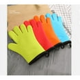 thumbnail image 2 of Dalcrue Supply Orange Silicone Oven Mitts, 2 Count, 2 of 8