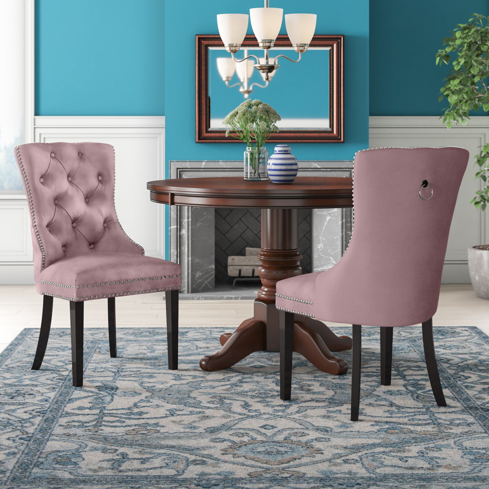Stonefort tufted online velvet chair