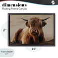 thumbnail image 4 of Stupell Industries Rustic Lodge Got My Hair Done Cattle Black Floating Frame Canvas Art, 25 x 17, by Renel Peters, 4 of 8