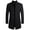 Black, variant on Men's Trench Coat Long Wool Blend Overcoat Slim Fit Down Topcoat Wine 8(L)